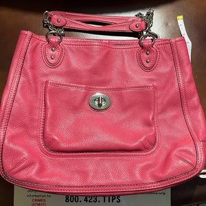 Pink Coach Leather bag